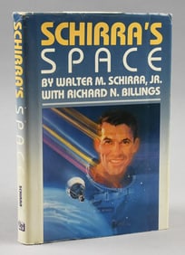 Signed 1988 Schirra's Space Hard Cover Book-Provenance Incl.