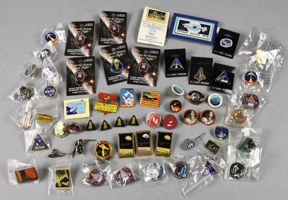 Huge Assortment NASA Mission/Shuttle Lapel Pins