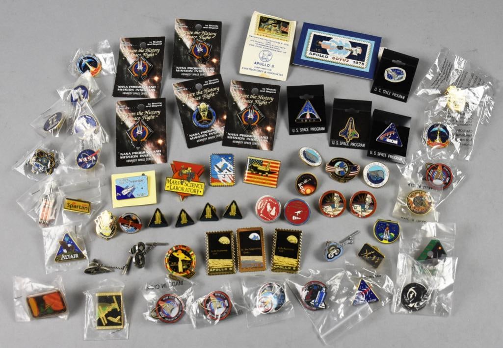 Huge Assortment NASA Mission/Shuttle Lapel Pins (1 of 6)