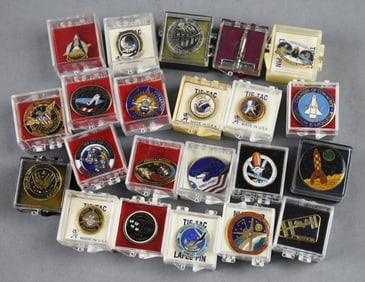(22) Vintage NASA Mission & Insignia Lapel Pins