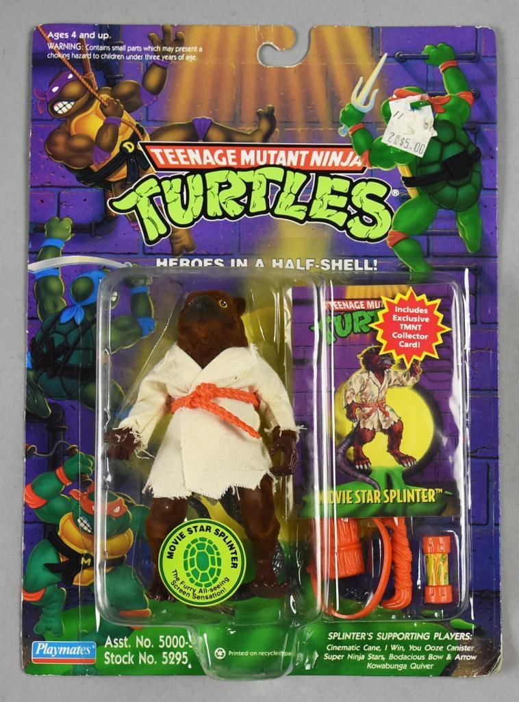 1994 Playmates TMNT Movie Star Splinter-MOC-NOS: 1994 Playmates Teenage Mutant Ninja Turtles Movie Star Splinter-MOC-NOS. Single owner collection from the largest toy collector on the West Coast.