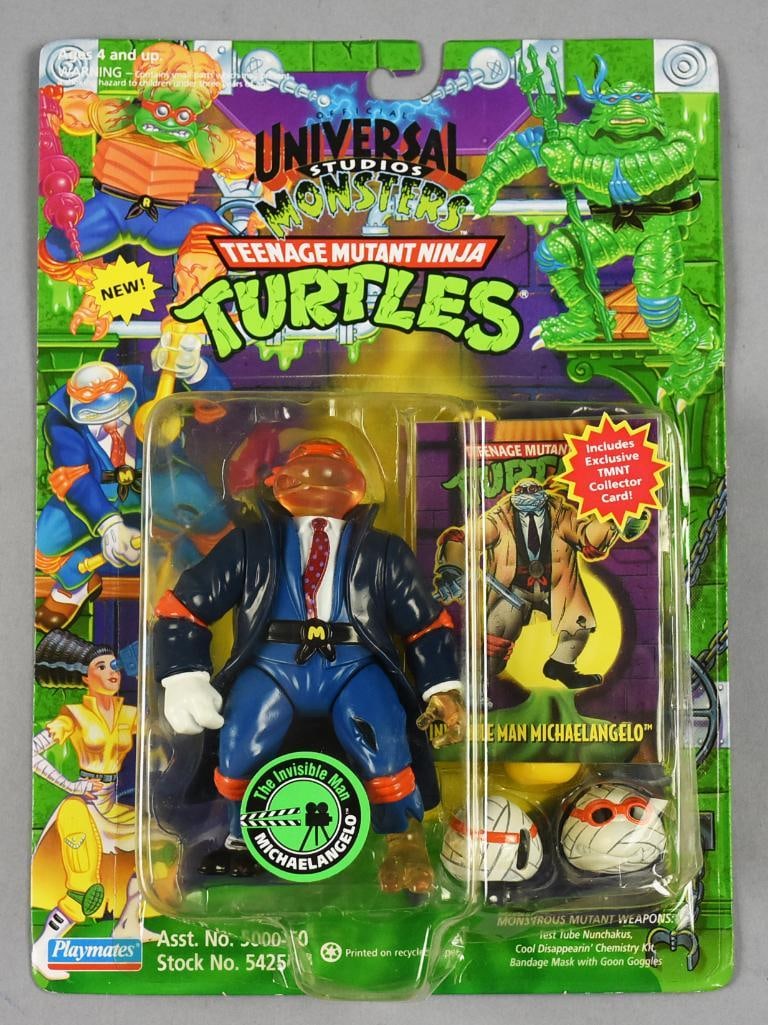 1994 Playmates TMNT Invisible Man Michelangelo-MOC-NOS (1 of 3)