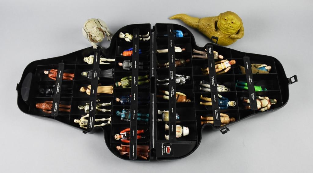 Vintage Star Wars Darth Vader Collector Case w/ 33 Action Figures (1 of 8)