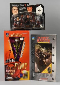(3) 1999, 01, 05 Full Moon/Mezco Horror Action Figs-MIP-NOS