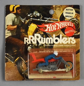 RARE!! 1970 Mattel Hot Wheels RRRumblers-Button Trade-In-MOC