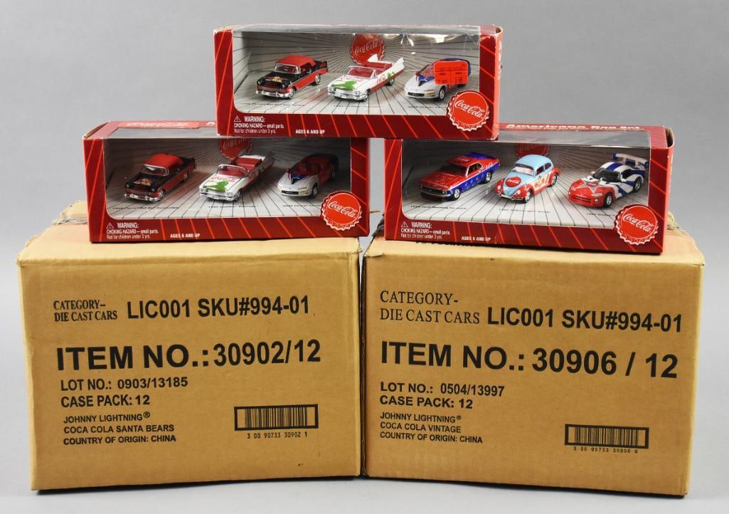Johnny Lightning Coca Cola Die Cast-Factory Sealed Cases-NOS (1 of 4)