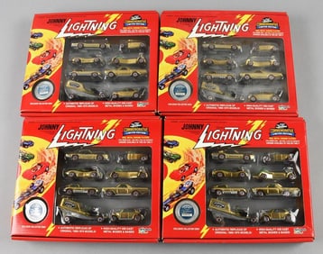 (4) 1994 Johnny Lightning Commemorative Sets-MIB-NOS