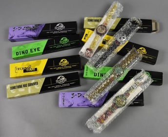 (8) 1997 Burger King Jurassic Park-Lost World Wristwatches