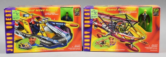 (2) 1996 Galoob Jonny Quest Wave Ranger/Aerohawk-MIB-NOS