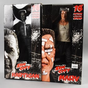 2005 Neca Sin City Marv & Hartigan-Motion Activated Sound-NOS