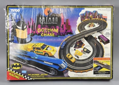 1993 Tyco Batman Gotham City Chase Slot Car-MIB-NOS