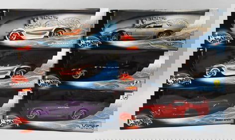 (6) 2000-02 Mattel 100% Hot Wheels 1:18 Scale-MIB-NOS