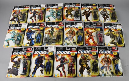(17) 2007-08 Hasbro GI Joe Cobra Enemy Action Figs-MOC-NOS