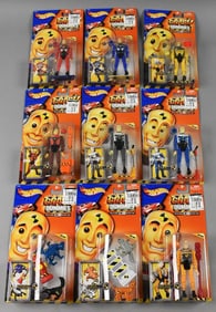 (9) 2003-04 Mattel Hot Wheels Crash Dummies Action Figs-NOS