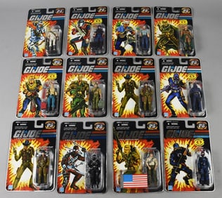 (12) 2007 Hasbro GI Joe Cobra 25th Anniversary-Foil Card-NOS