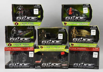 GI Joe Rise of Cobra Vehicles/ (8) 2009 Hasbro Figures-NOS