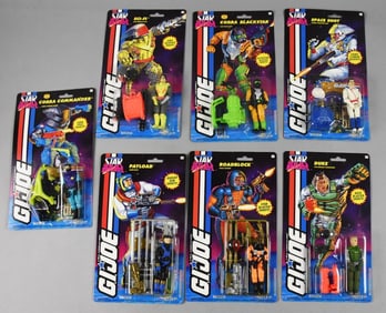 (7) 1993 Hasbro GI Joe Star Brigade Action Figures-MOC-NOS