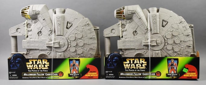 1997 Hasbro Star Wars Millenium Falcon Carry Cases-MIP-NOS