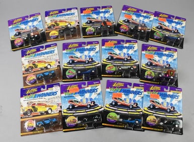 (13) 1996 Johnny Lightning Wacky Winners - MOC - NOS