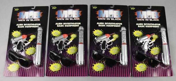 (4) Galoob Men in Black Alien Investigator Equipment-NOS