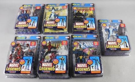 (7) 2004 Toy Biz Marvel Legends Action Figures - MOC-NOS