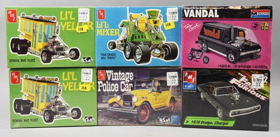 (6) 2006-07, 12 AMT-Monogram Model Kits-MIB-NOS