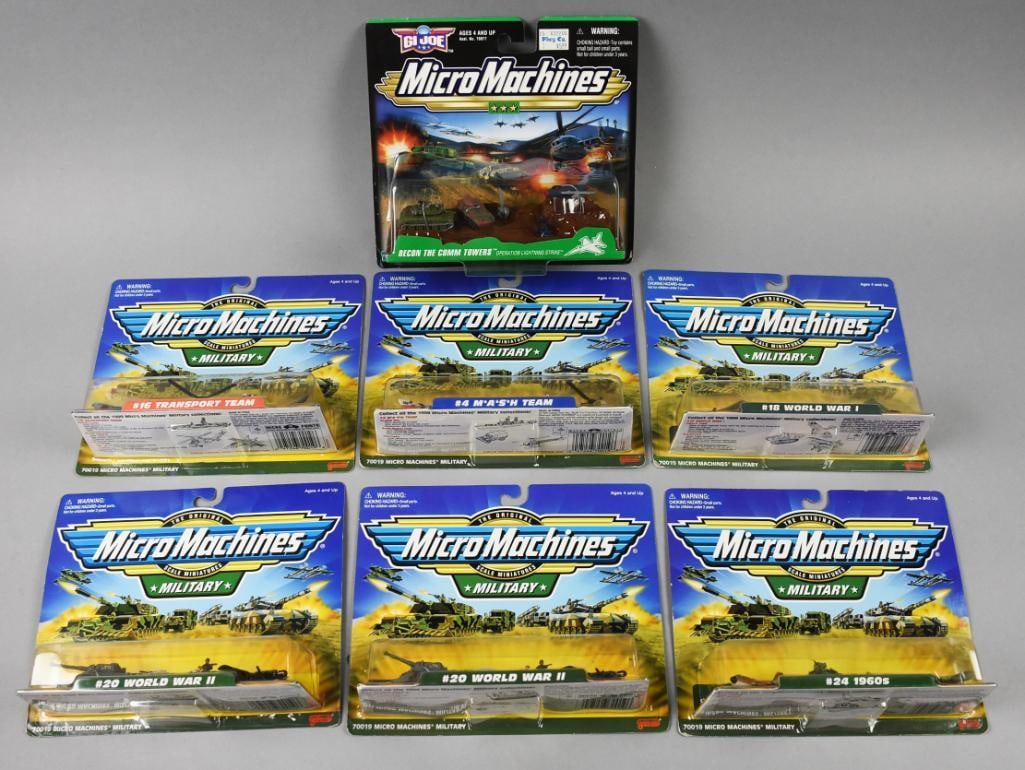 (7) 1998-99 Galoob Micro Machines Military-MOC-NOS (1 of 2)
