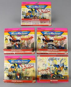 1993 Galoob Micro Machines X-Men/Spiderman-Error Cards-NOS