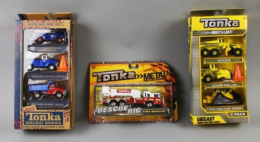 (3) 2015-16 Hasbro Tonka Die Cast - MIP - NOS