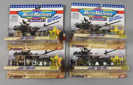 (4) 1992 Galoob Micro Machines Military-Ltd Ed-MOC-NOS