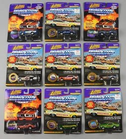 (9) 1995-96 Johnny Lightning Dragsters USA-MOC-NOS