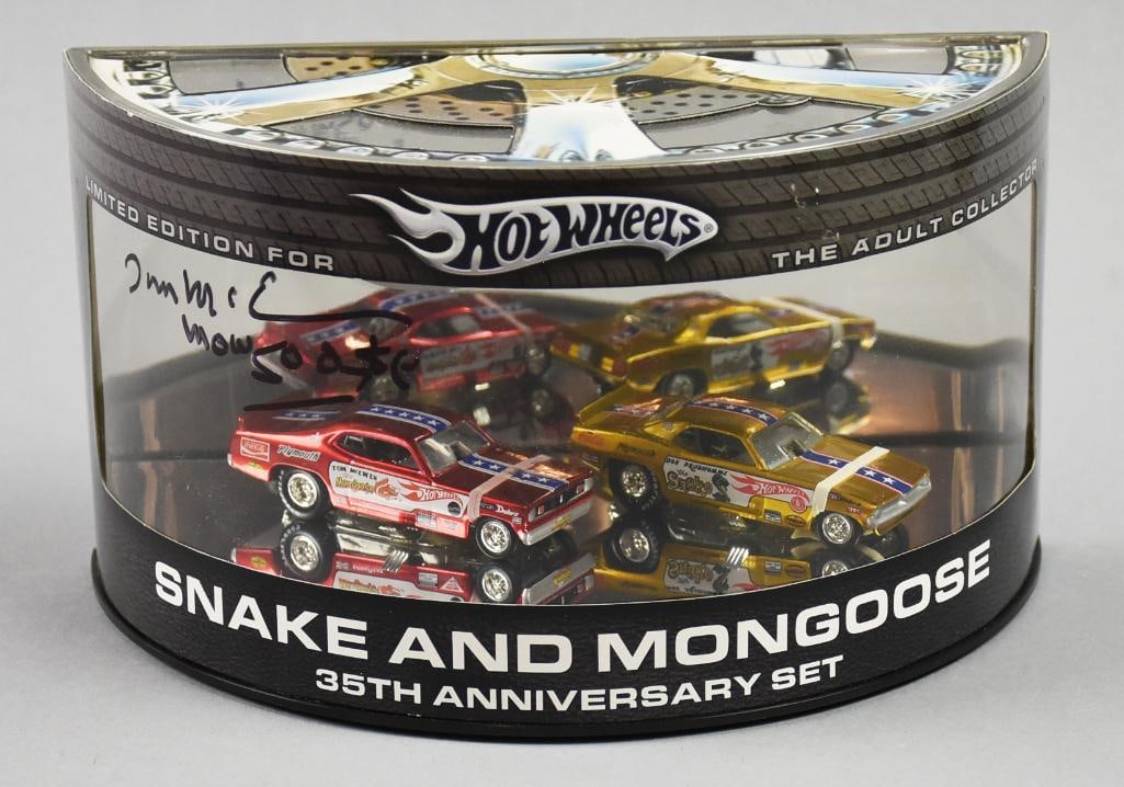 2005 Tom McEwen Signed Hot Wheels Snake & Mongoose-MIB-NOS (1 of 6)