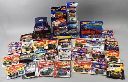 (32) 1990s-2000s Mattel Hot Wheels Assortment-MOC-NOS