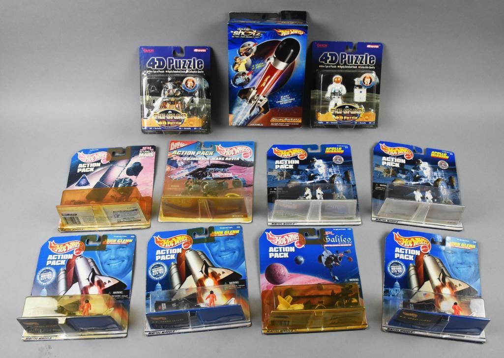 (11) Mattel/4D Masters Die Cast Shuttles/Space Puzzles-NOS (1 of 2)