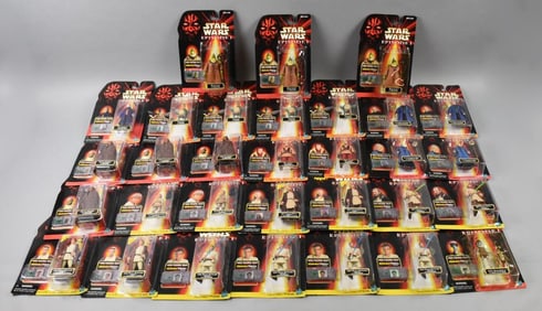 (31) 1998 Hasbro Star Wars Episode 1 Action Figs-MOC-NOS