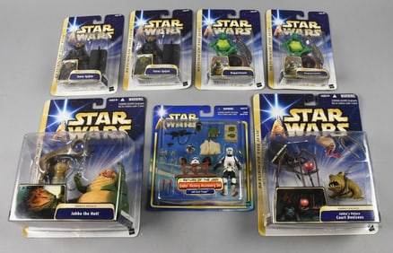 (7) 2002, 04 Hasbro Star Wars Return of the Jedi-MOC-NOS