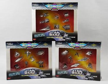 (3) 1995 Galoob Star Wars ESB, ROTJ & New Hope-MIB-NOS