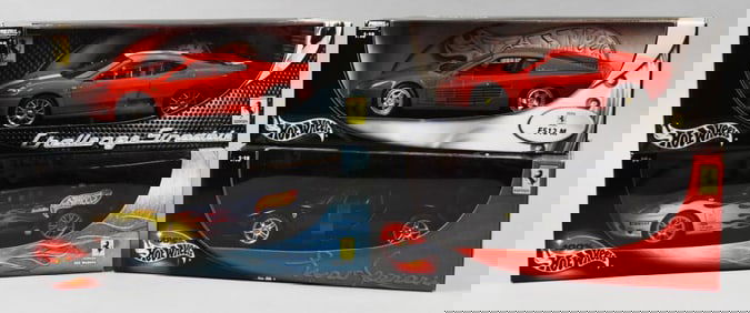 (4) 2000, 02-03 Mattel Hot Wheels Ferrari Assortment-MIB-NOS