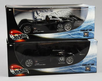 (2) 2000 Mattel 100% Hot Wheels Cadillac LMP-MIB-NOS