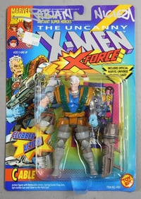 1992 Fabien Nicieza Signed X-Men Cable Action Fig-MOC