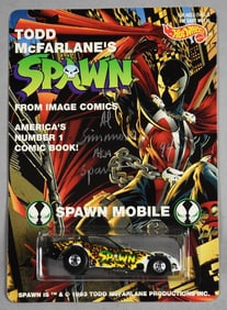 1993 Hot Wheels McFarlane Spawn Mobile-Al Simmons Signed-MOC