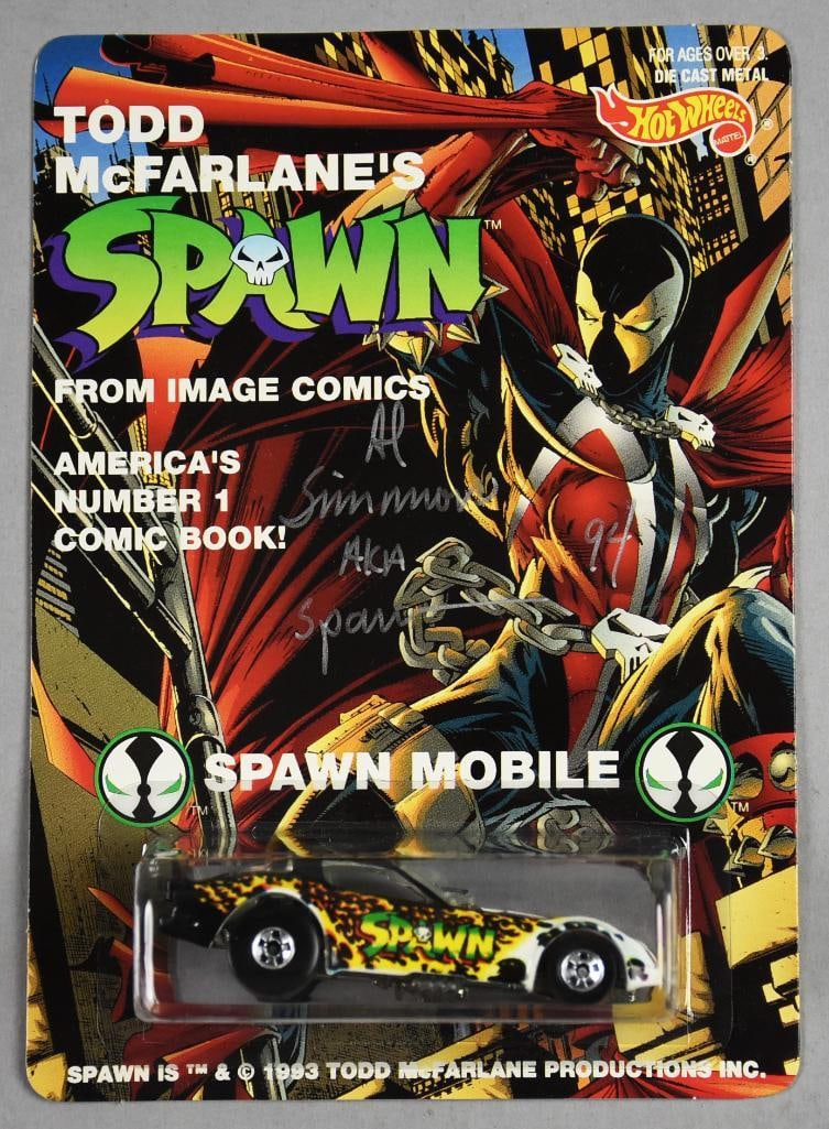1993 Hot Wheels McFarlane Spawn Mobile-Al Simmons Signed-MOC (1 of 4)