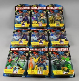 (9)1996-97 Kenner Batman Total Justice Action Figures-MOC-NOS