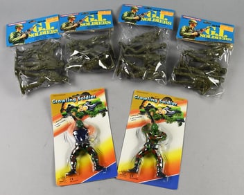 (6) Tootsie Toys/Dragon Toys Soldiers Action Figures-MIP-NOS