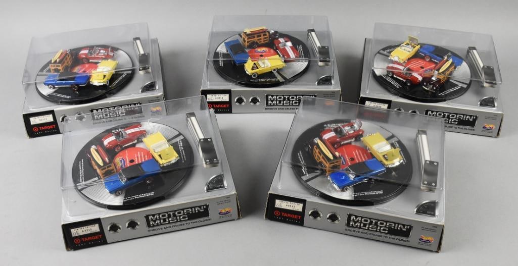 (5) 1996 Mattel Hot Wheels Motorin' Music Ltd Ed-MIP-NOS (1 of 3)