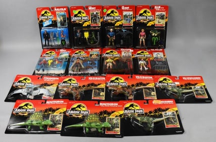 (15) 1993-94 Kenner Jurassic Park Action Figures-MOC-NOS
