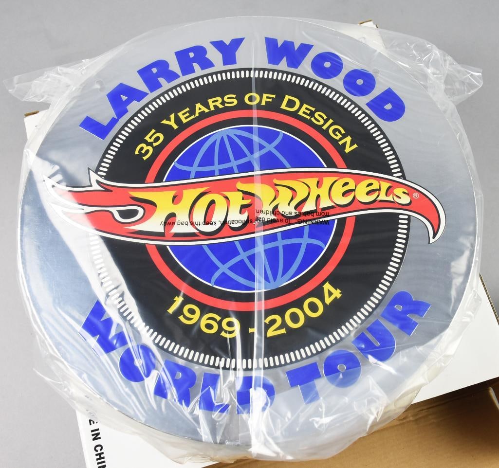 1969-2004 Mattel Hot Wheels Larry Wood 35 Years of Design-MIP: 1969-2004 Mattel Hot Wheels Larry Wood 35 Years of Design-MIP. This is a four car set in all original packaging. Single owner collection from the largest toy collector on the West Coast.