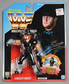 WWF Undertaker w/ Tombstone Tackle Figure, Carded, Card
