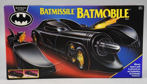 1991 Kenner Batman Batmissle Batmobile-Original Box - NOS