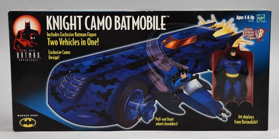 2000 Hasbro Knight Camo Batmobile-MIB-NOS